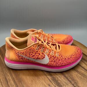 Nike Free RN Distance Shoes Womens 11 Orange Running Comfort Walking Sneakers
